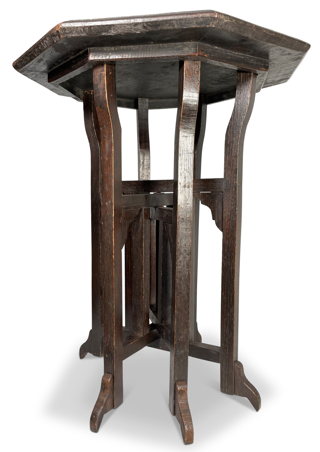 Anglo-Indian Hardwood Hexagonal Table