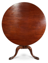 Mahogany Tilt Top Pedestal Table