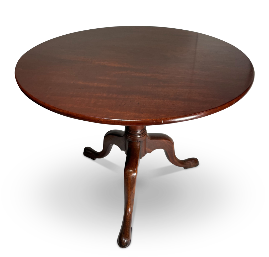 Mahogany Tilt Top Pedestal Table