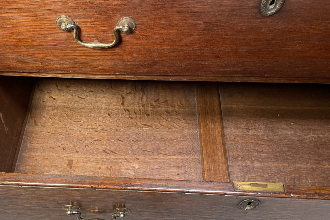 George III Oak Chest on Chest