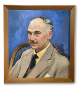 Oil on Canvas of Male Portrait signed Bert