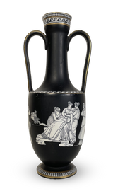 Neo-Classical Prattware Vase with Achilles and Hector
