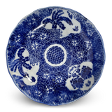 Hand Painted Blue and White Meiji Period Bowl