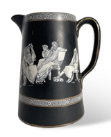 Prattware Jug Decorated with Neo Classical Scenes