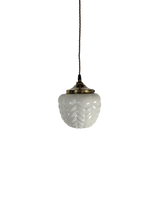 Moulded Opaline Glass Pendant