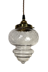 Cut Glass Pendant Light