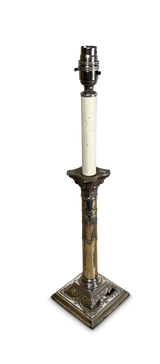 Plated Candlestick Lamp