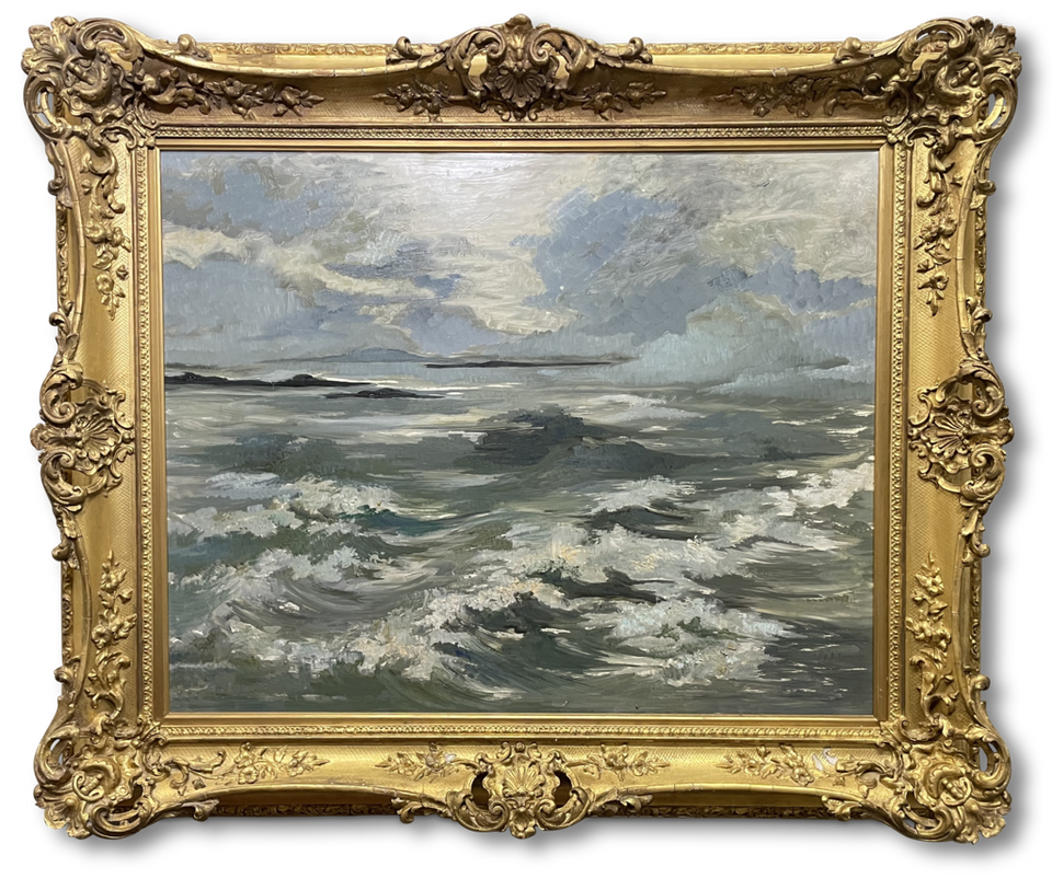 Oil of Stormy Seascape