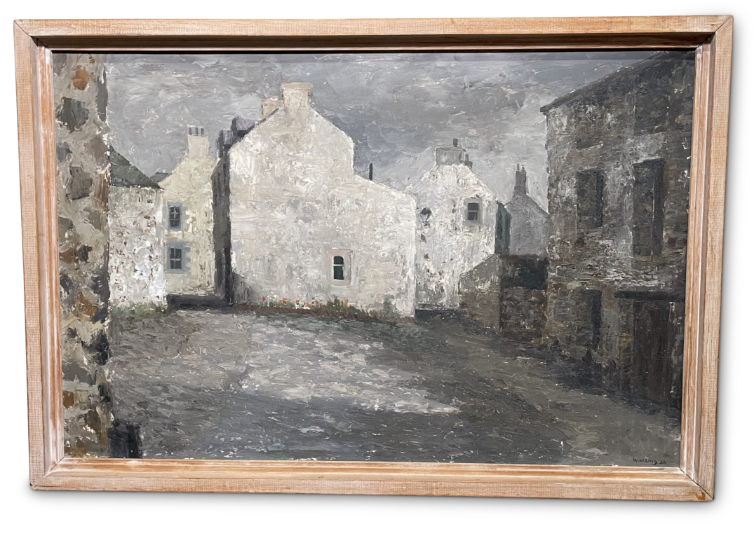 Oil of Street Scene