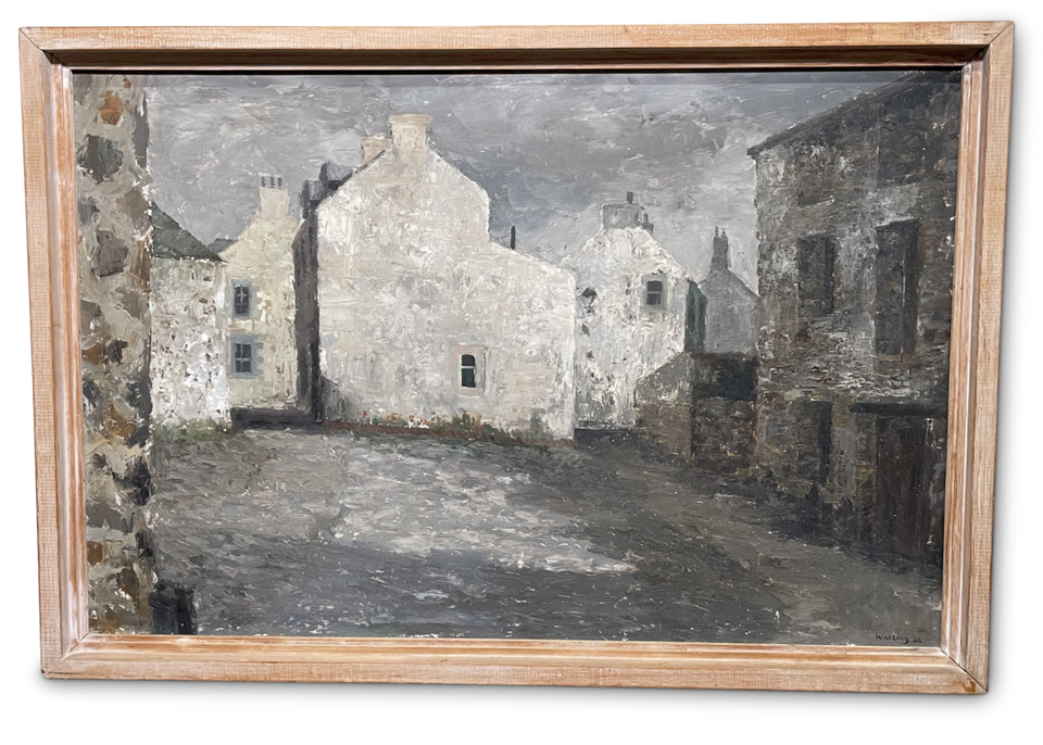 Oil of Street Scene