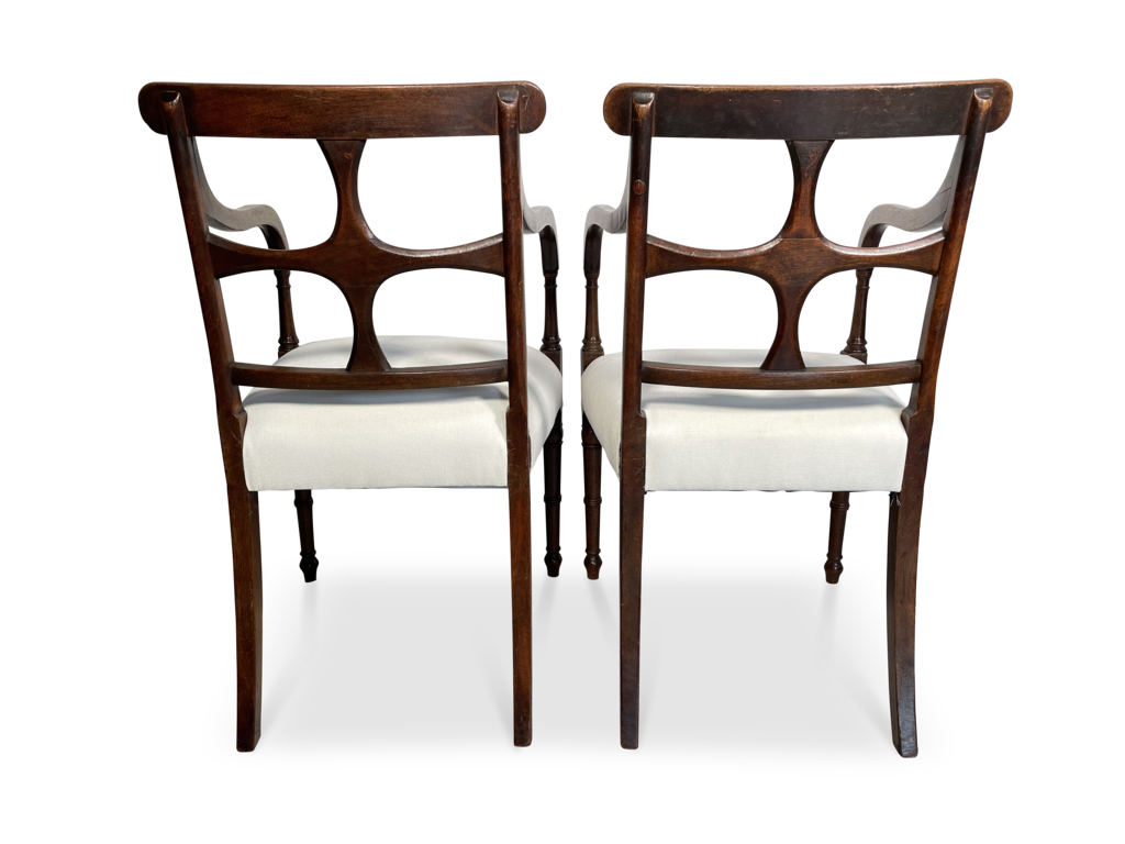 Walnut Elbow Chairs