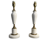 Pair of Marble Lamps