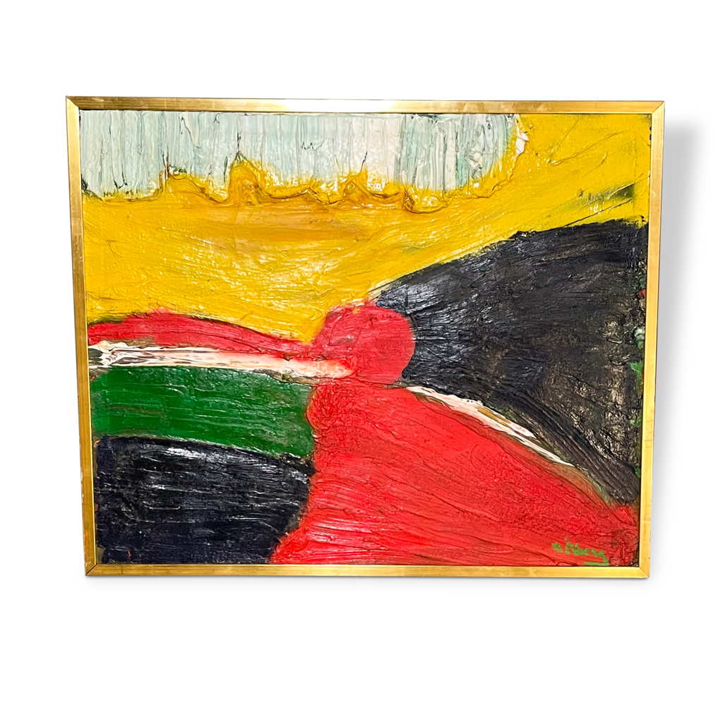 Large Abstract Oil by Bengt Aberg