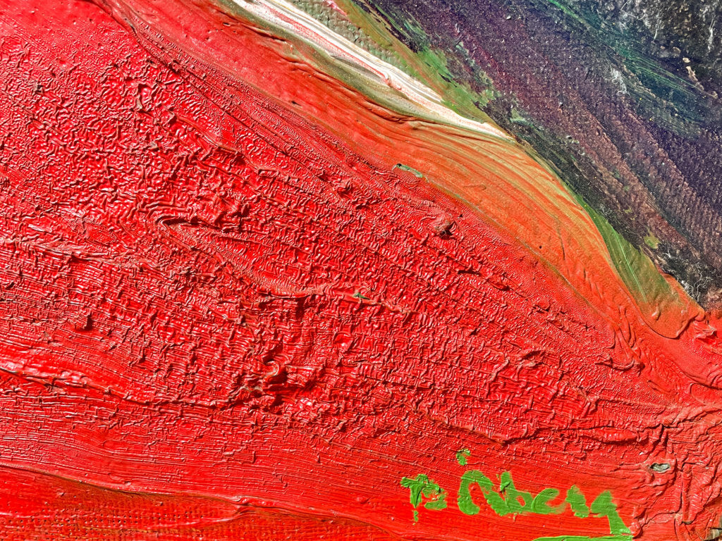 Large Abstract Oil by Bengt Aberg