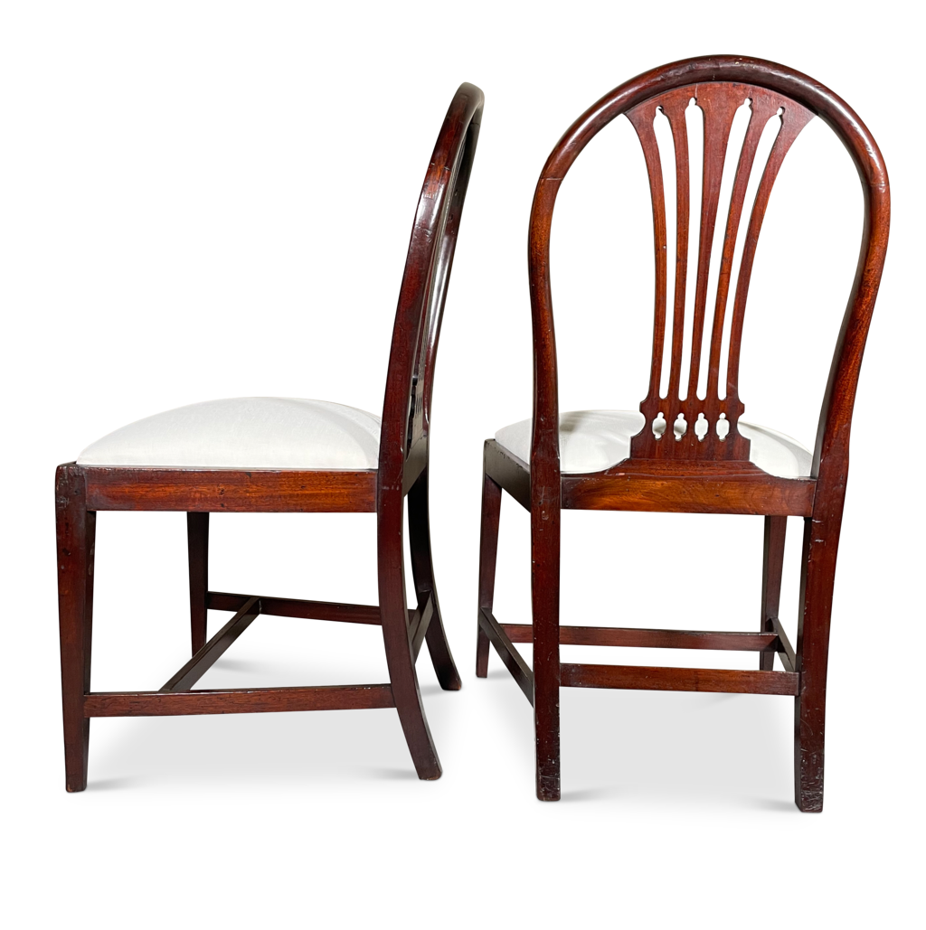Set of Four Hepplewhite Style Chairs