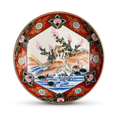 Meiji Period Hand Decorated Kutani Charger