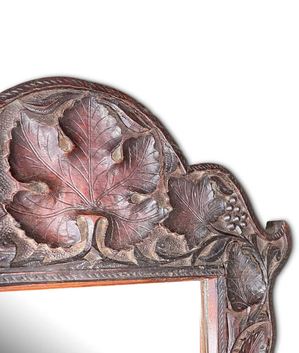Pair of Anglo-Indian Carved Harwood Mirrors