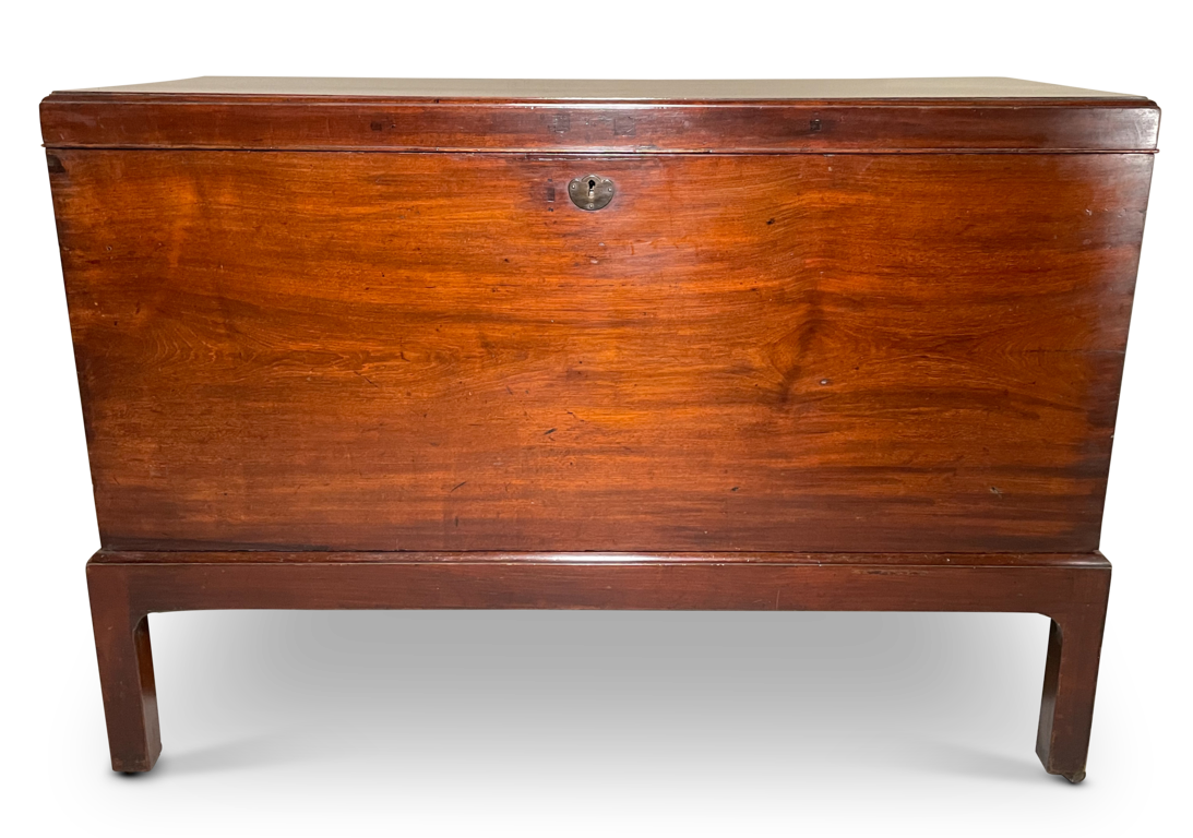 Large Country House Mahogany Chest on Stand