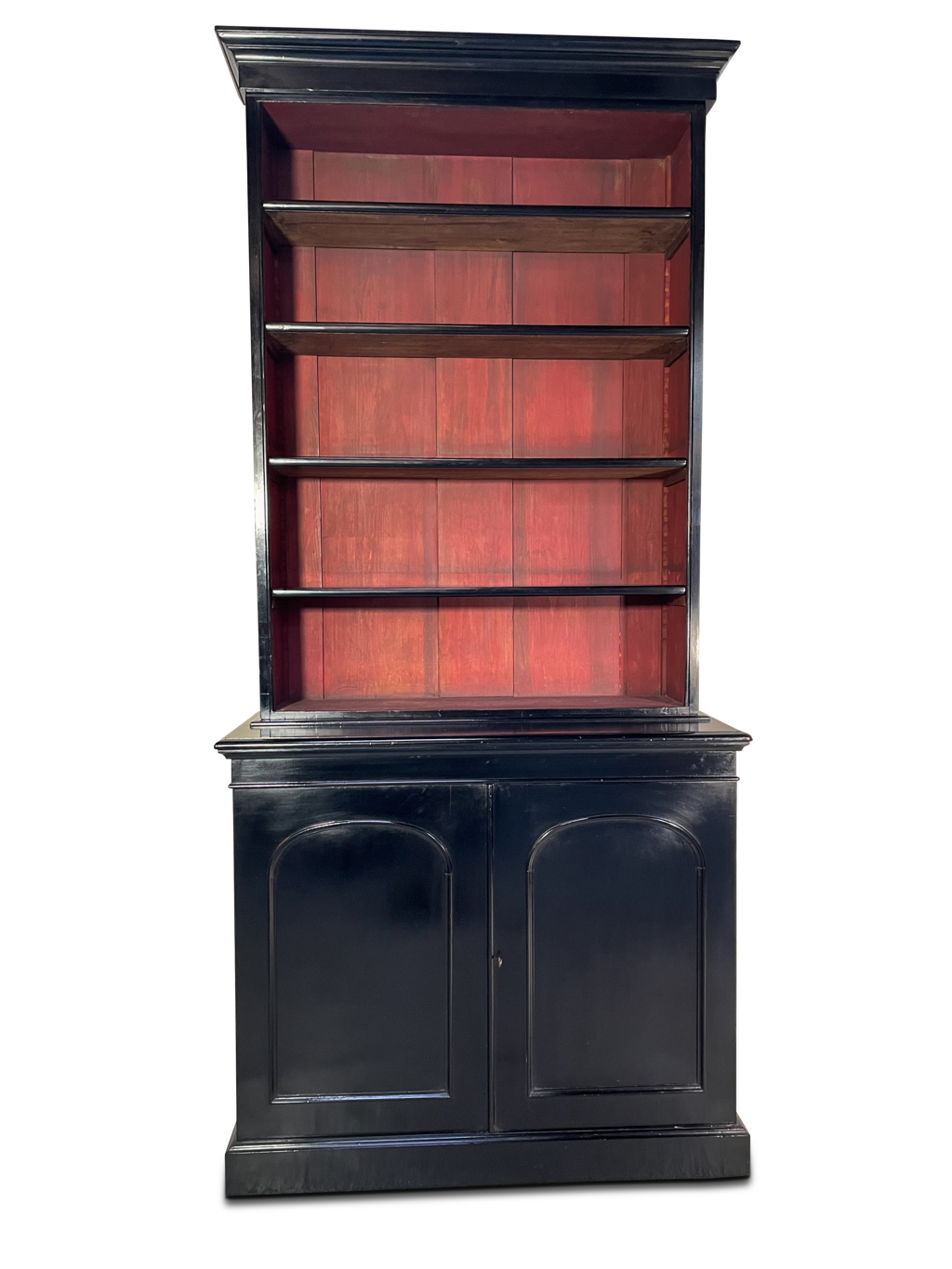 Ebonised Victorian Bookcase