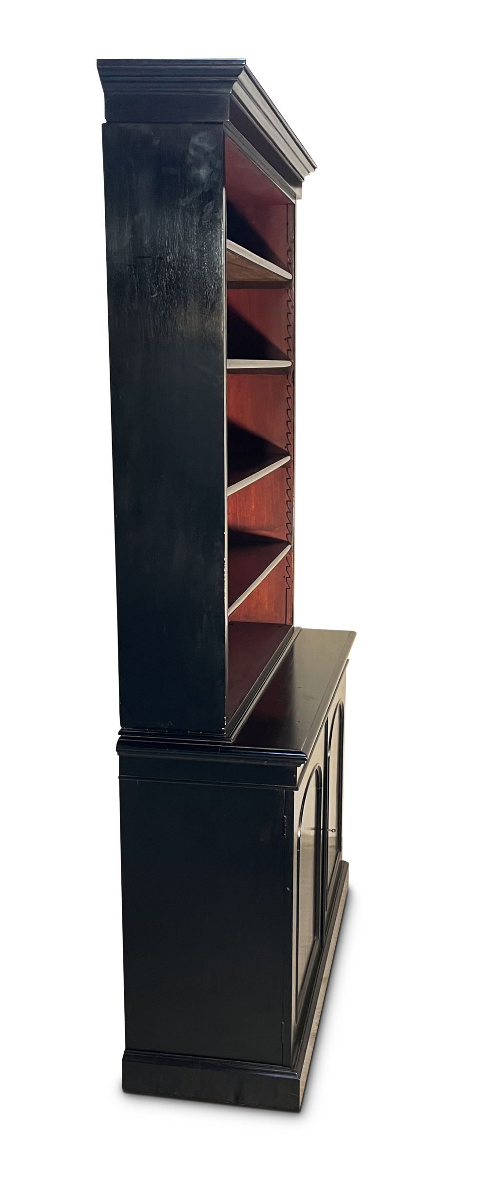 Ebonised Victorian Bookcase