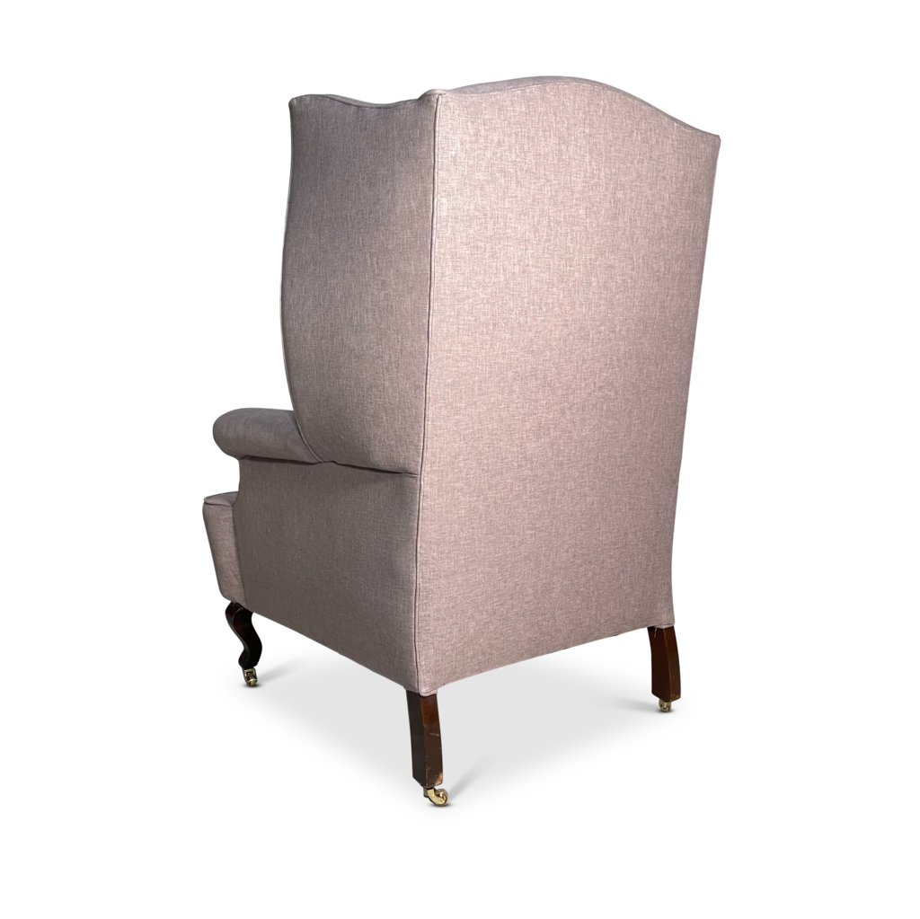 Queen Anne Style Wingback Armchair