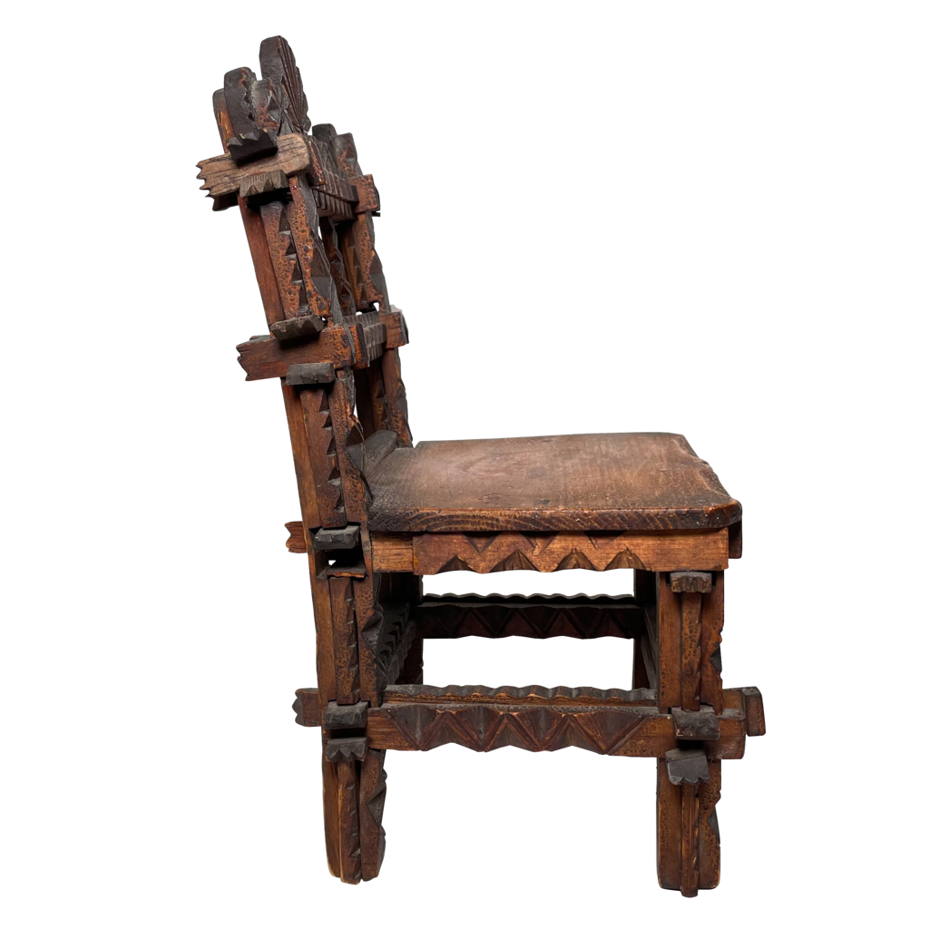 Tramp Art Apprentice Piece Chair
