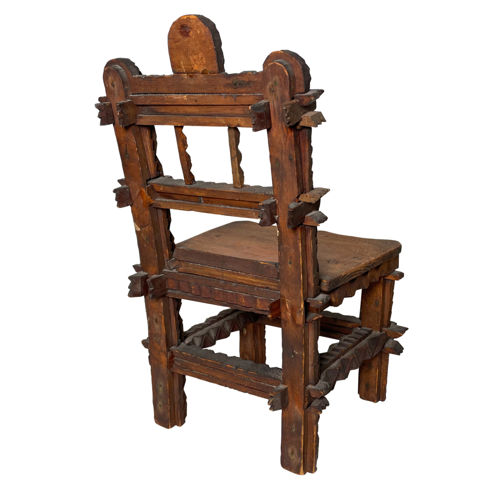 Tramp Art Apprentice Piece Chair