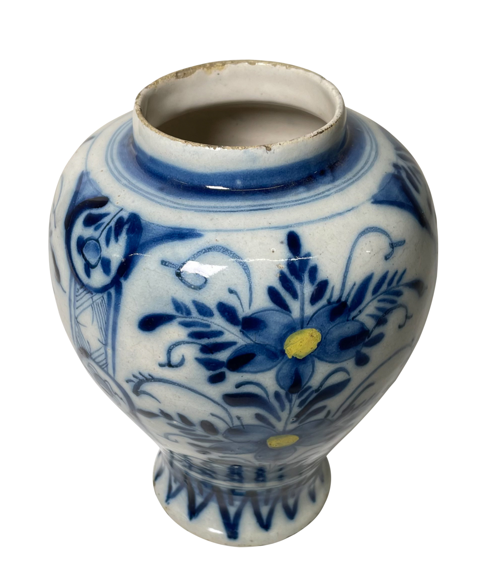Blue and White Delft Vase