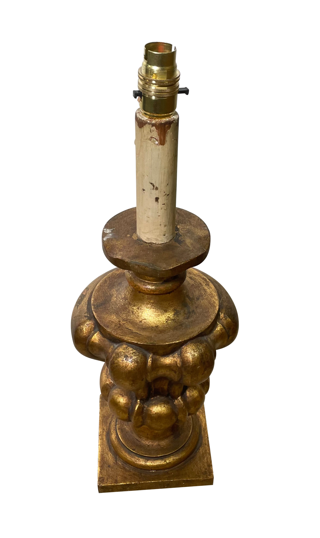 Giltwood Bulbous Table Lamp