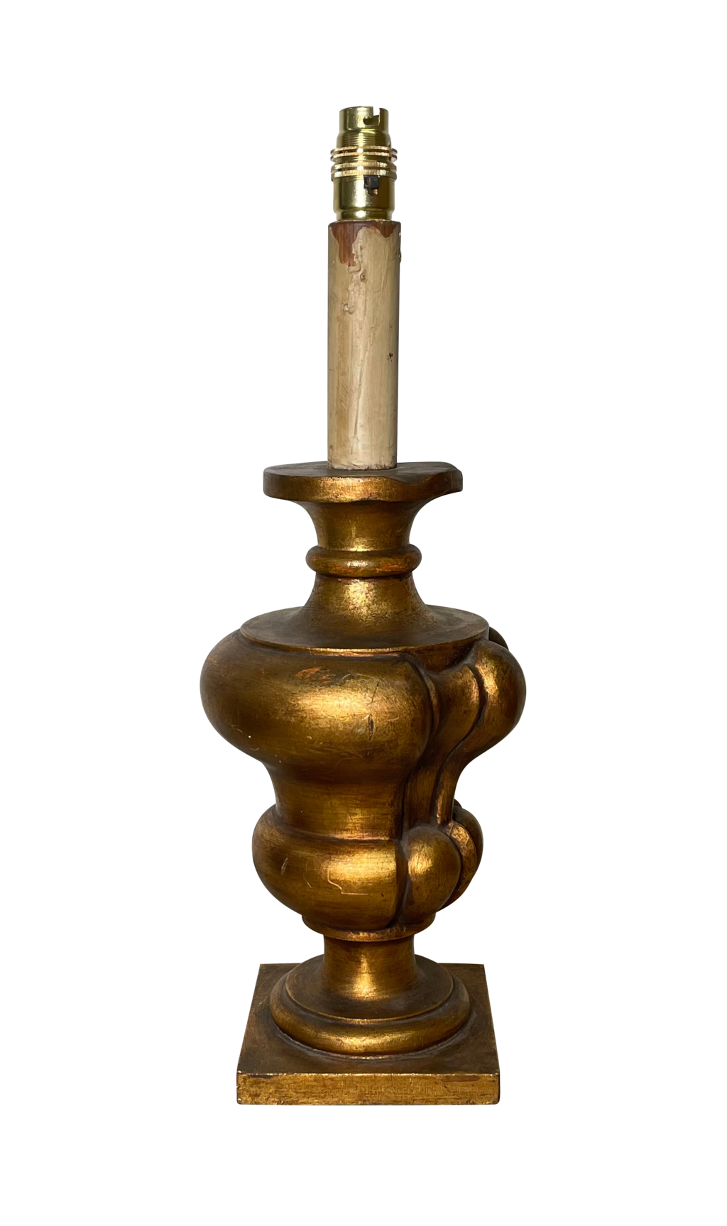 Giltwood Bulbous Table Lamp