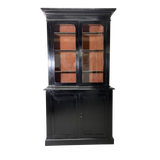 Ebonised Victorian Glazed Bookcase