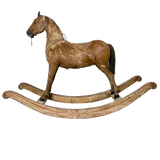 Victorian Goatskin Rocking Horse