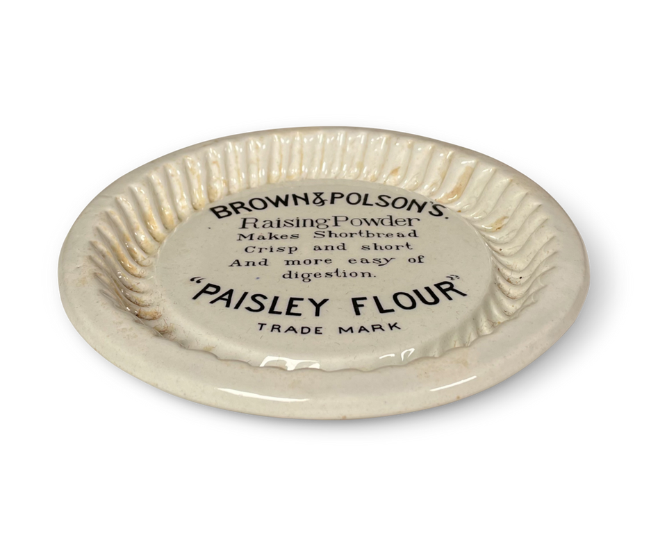 Edwardian Brown and Polsons Shortbread Advertising Dish