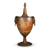 Regency Tole Lidded Chestnut Urn