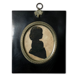 Silhouette Portrait of a Young Girl