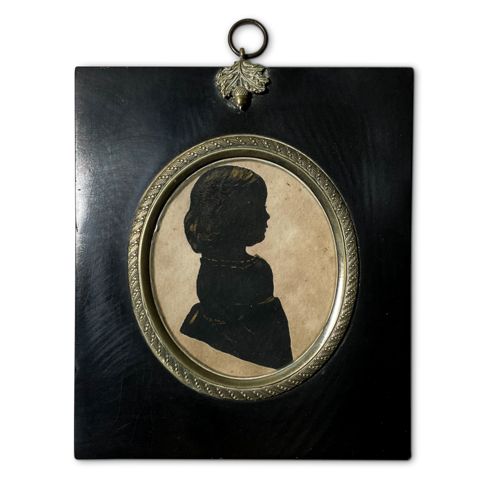 Silhouette Portrait of a Young Girl