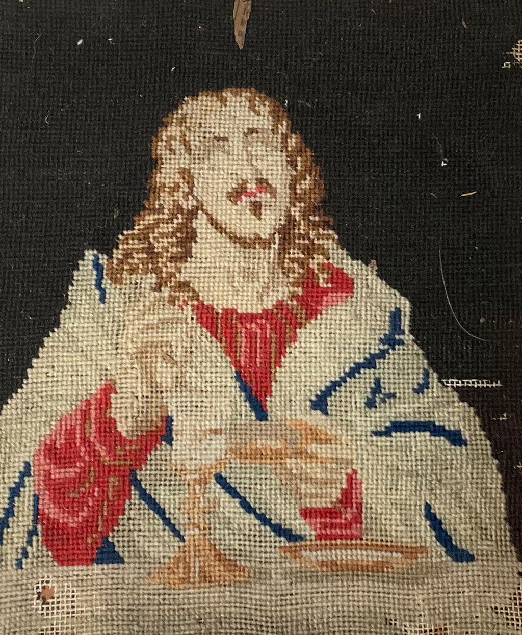 Framed Religious Needlepoint