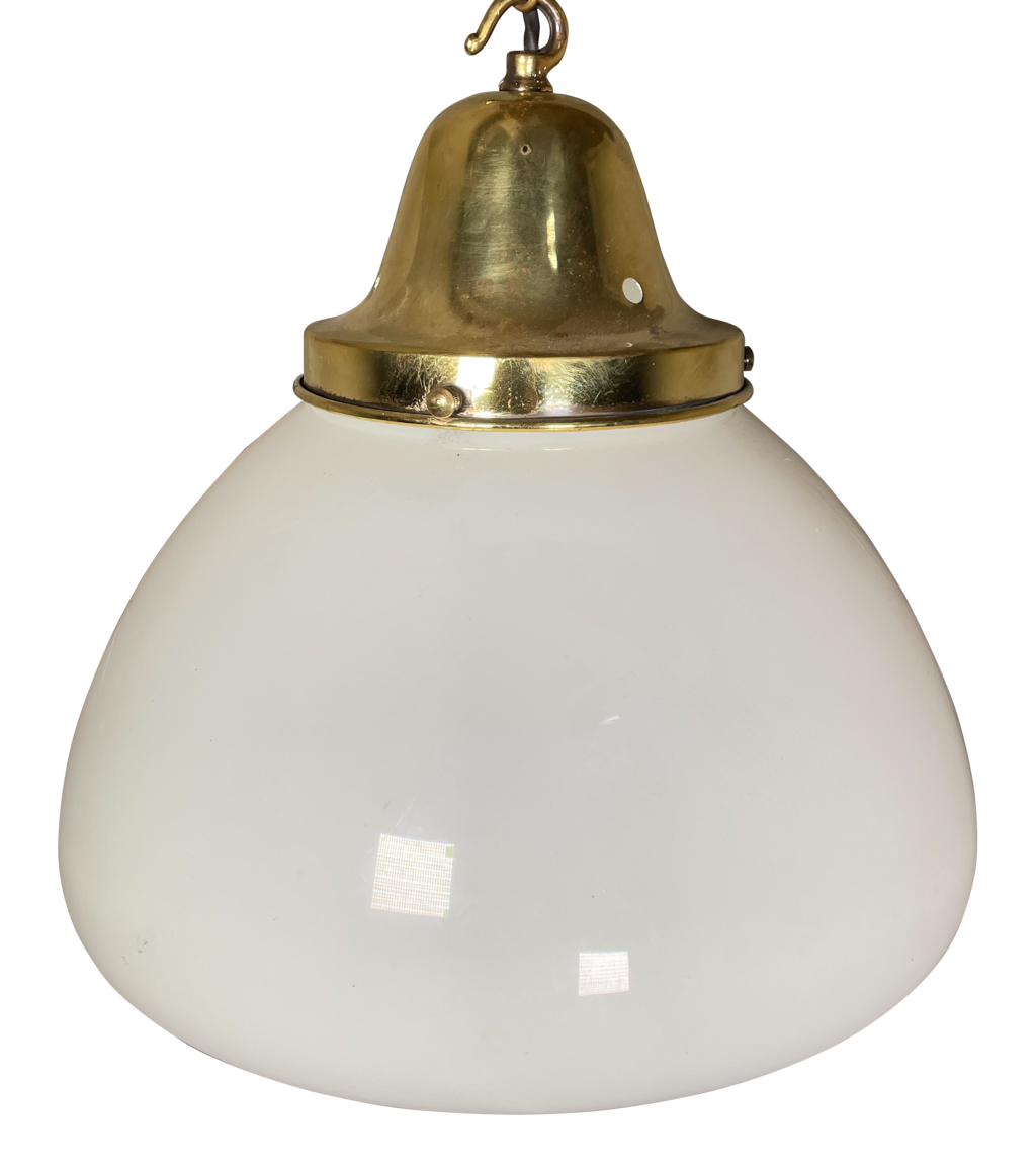 Opaque Glass Hanging Pendant Light