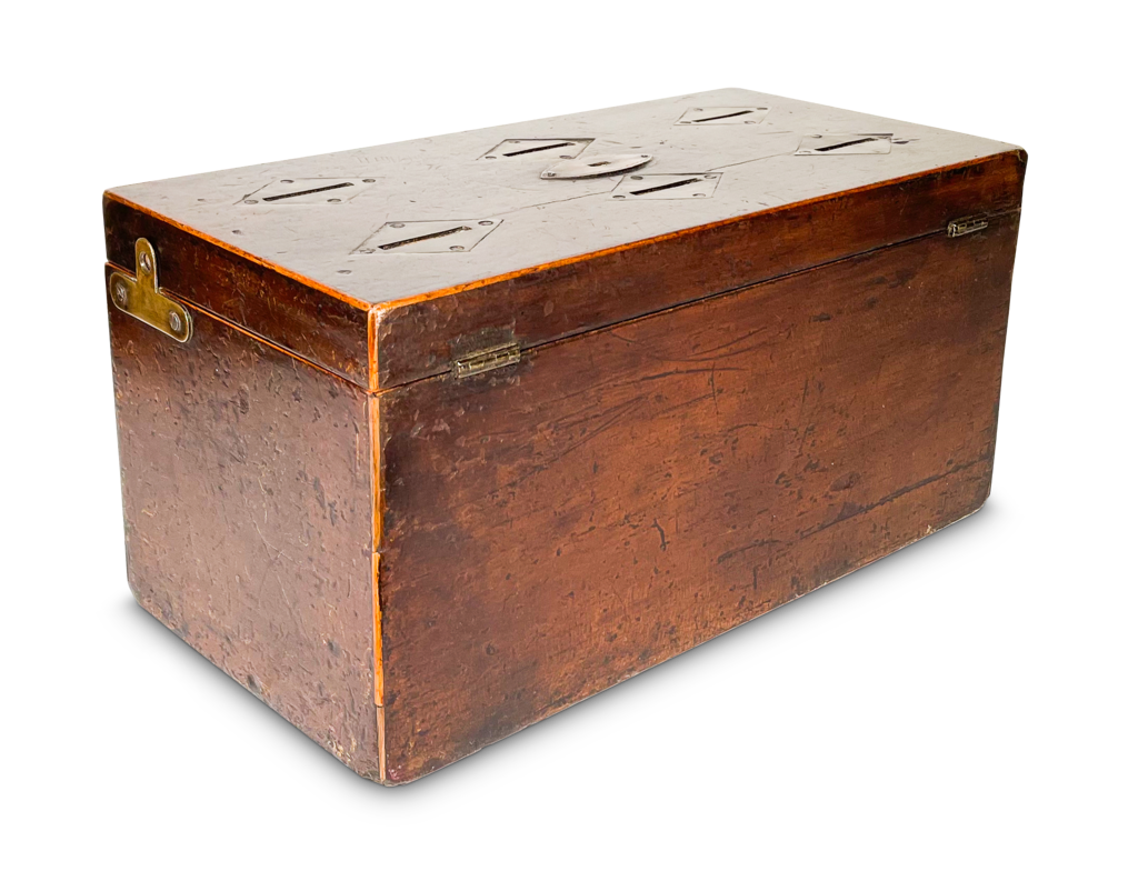 Mahogany and Pine Collection Box
