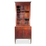 George III Mahogany Astral Glazed Display Cabinet