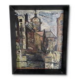 Oil on Board of Amsterdam by Bert Broomhead