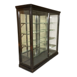 Edwardian Ebionised Shop Fitting with Glass Shelves