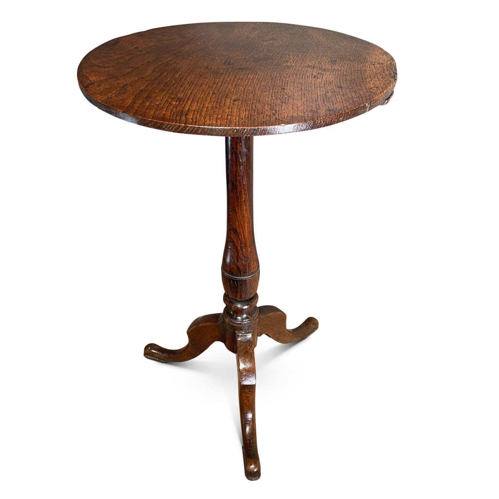 Circular Oak Tripod Pedestal Table
