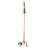 Gilt Metal Floor Lamp