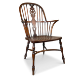 Elm and Ash Bowed Splat Back Windsor Carver Chair