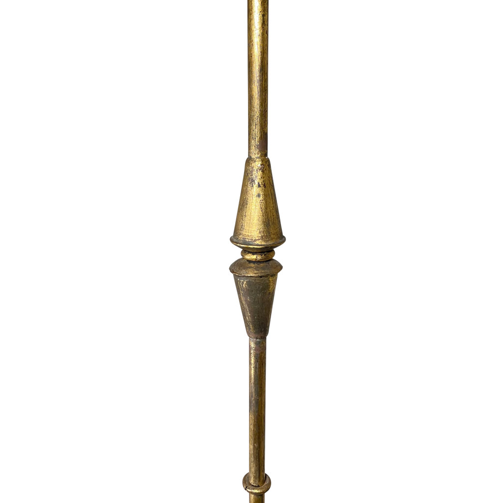 Gilt Metal Floor Lamp