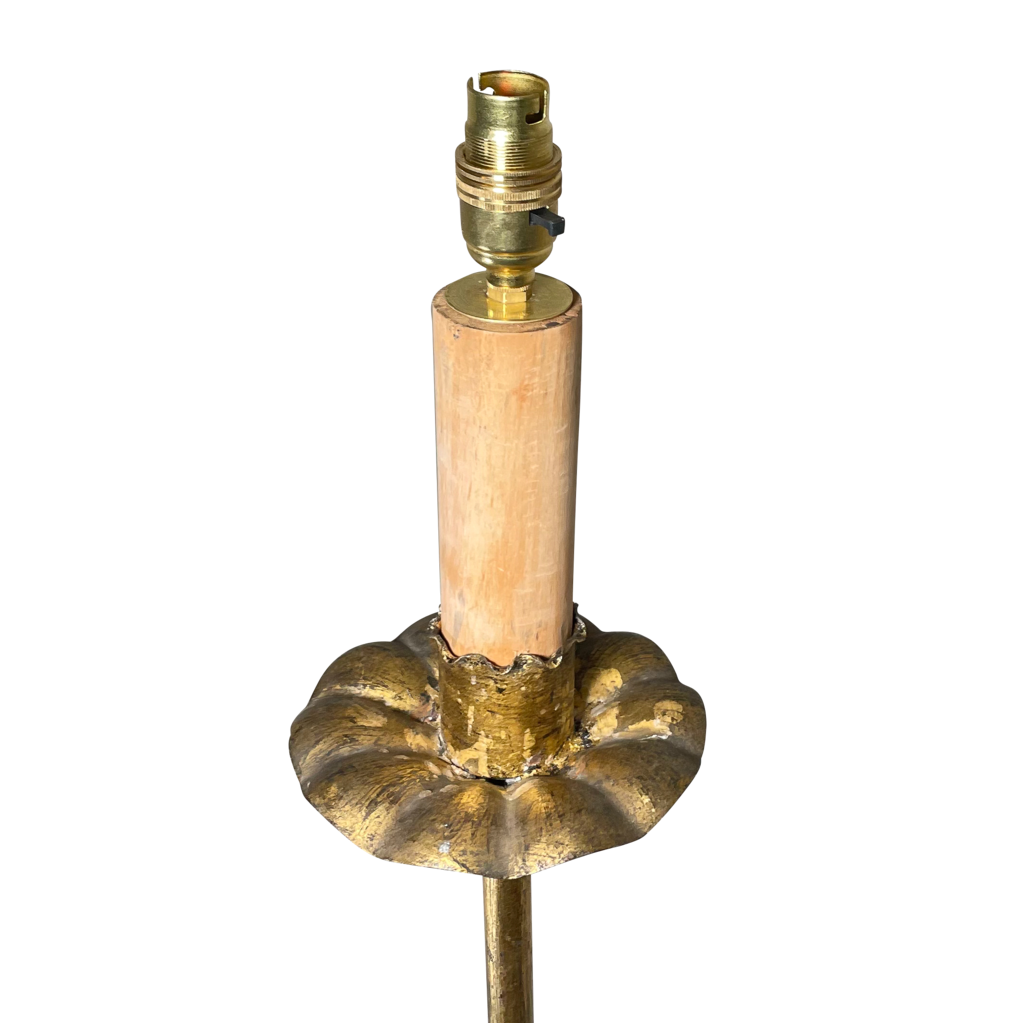 Gilt Metal Floor Lamp