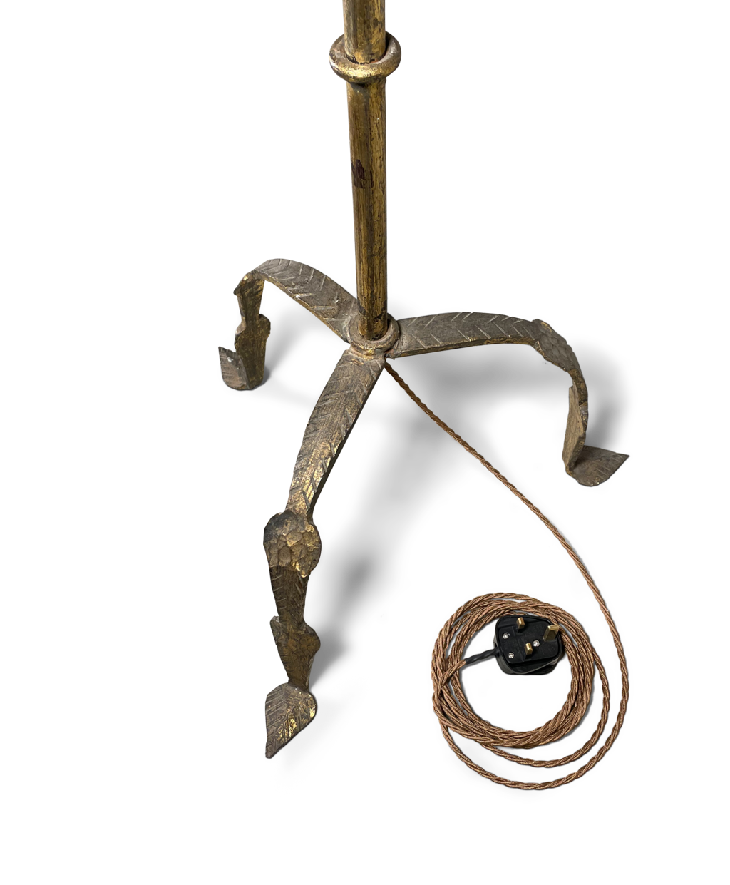 Gilt Metal Floor Lamp
