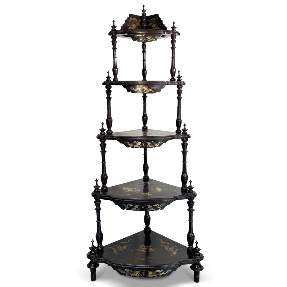 Chinoiserie Corner Etagere