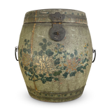 Chinese Export Painted Wooden Tea Canister